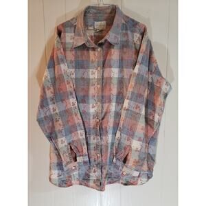 Capistrano Jeans size 26/28 long sleeve woven button up